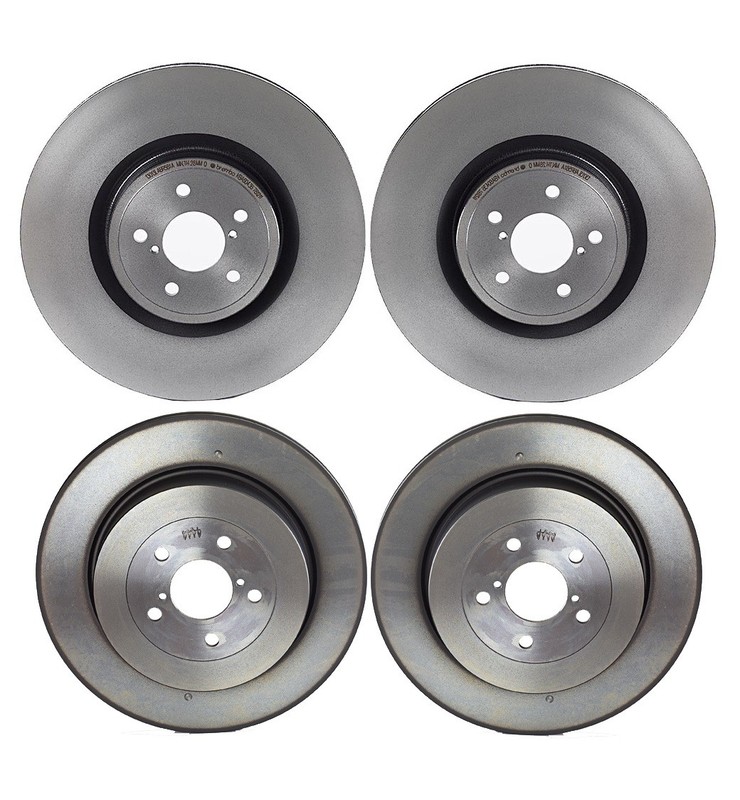 Brembo Front 326 Rear 316 PVT Brake Disc Rotors for Impreza WRX STI EJ257 Turbo