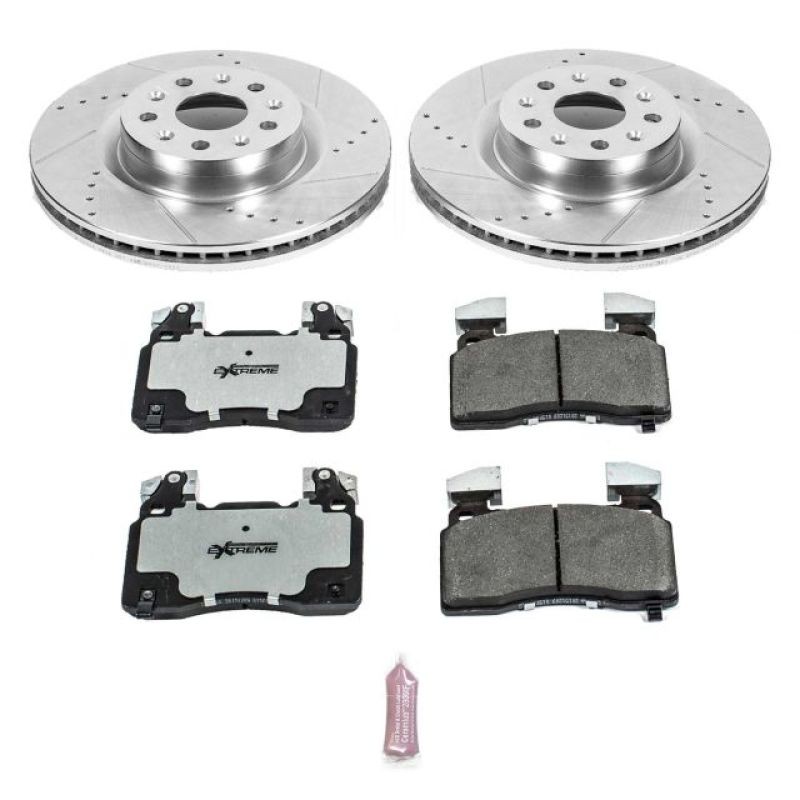 Powerstop     Power Stop K6998 26 Front Z26 Carbon Fiber Brake Pads With Drilled
