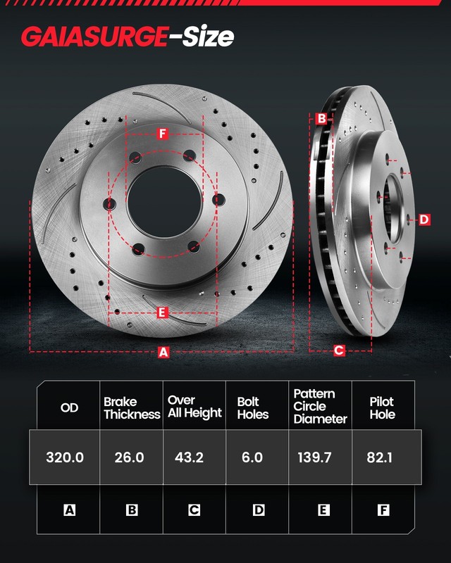 Front Rear Disc Rotors Brake Pads Kit for 2005-2006 Nissan Armada Titan QX56 gallery