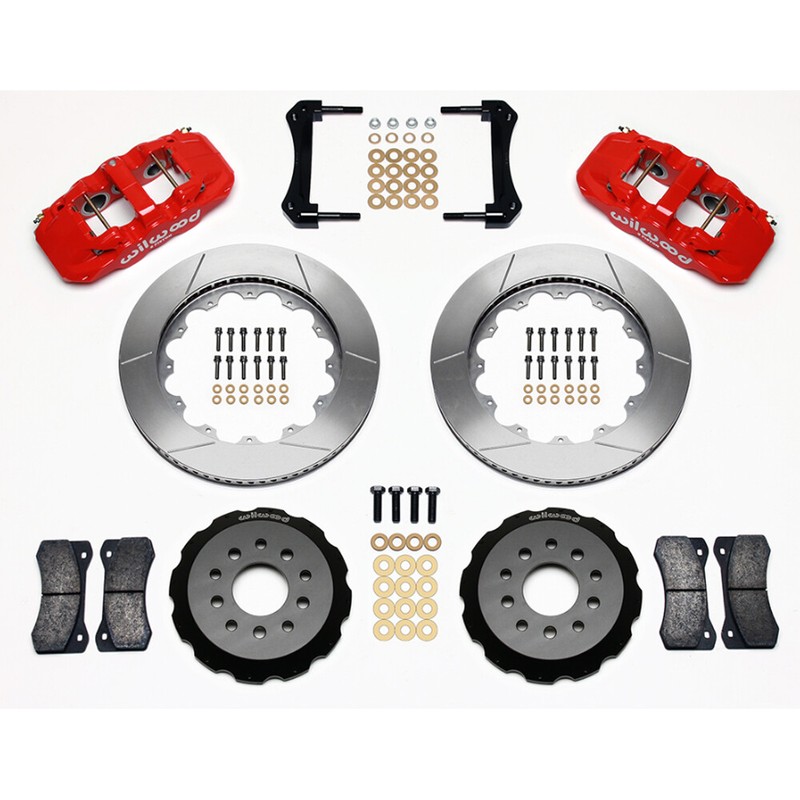 Wilwood AERO6 Red Front Brake Kit W/ 14″ Slotted Rotor Mustang 05-14