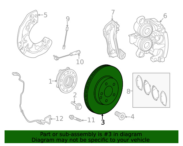 Genuine Mercedes-Benz Disc Brake Rotor 167-421-36-00 gallery