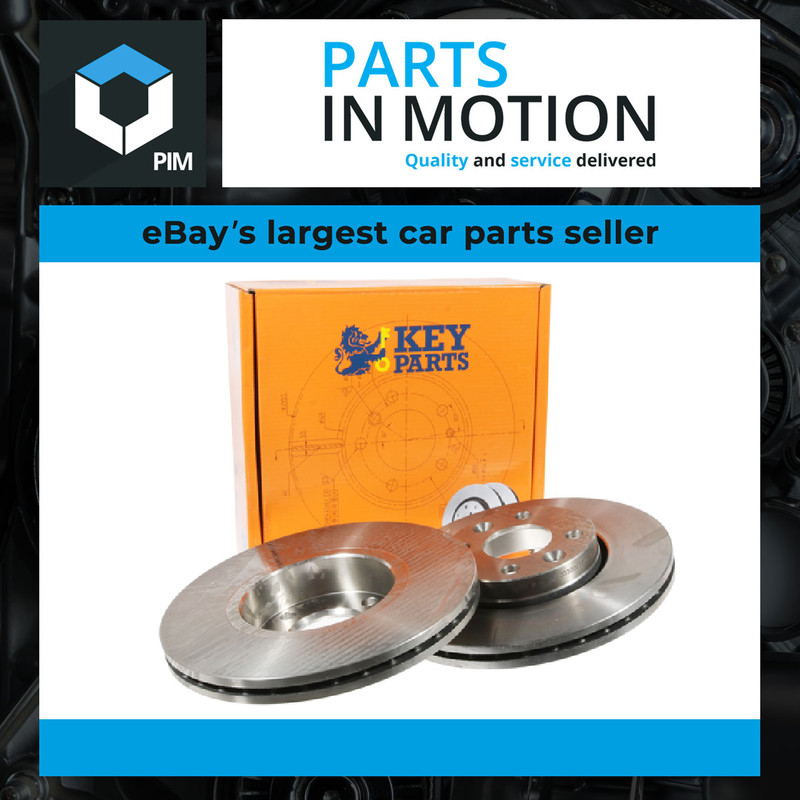2x Brake Discs Pair Vented fits NISSAN NOTE E11 1.5D Front 06 to 12 260mm Set