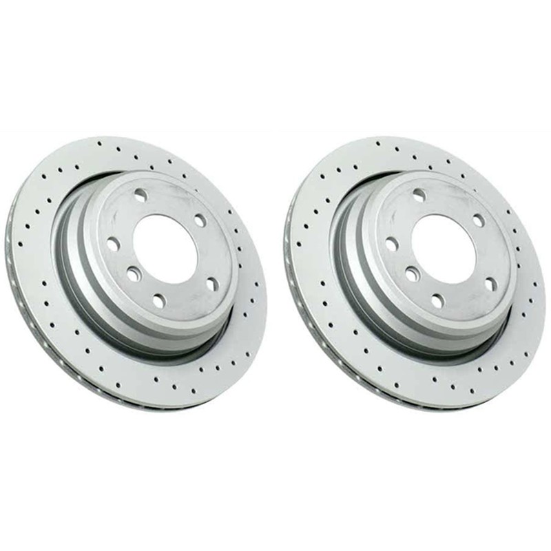 SET-404150128652-2 Zimmermann Brake Discs 2-Wheel Set Rear for 530 525 540 528