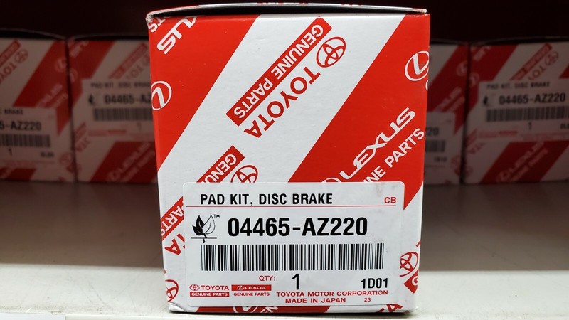 2007-2017 Toyota Tundra Front & Rear Genuine Ceramic Brake Pads w/o Shims