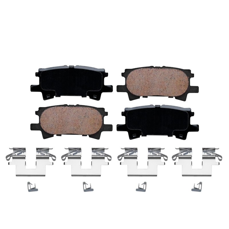 11.34" Rear Brake Rotors and Pads For Lexus RX330 RX350 RX400h Toyota Highlander gallery