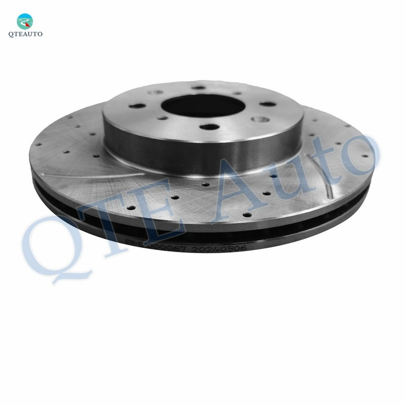 Set 6 Front Drilled Brake Rotors 262-Ceramic Brake Pad For 1996-2005 Honda Civic gallery