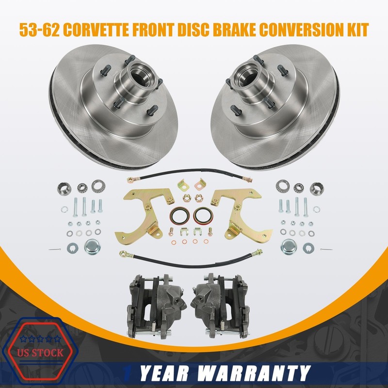 Front Disc Brake Conversion Kit NEW For Motors 1949-54 Chevy Car/53-62 Corvette gallery