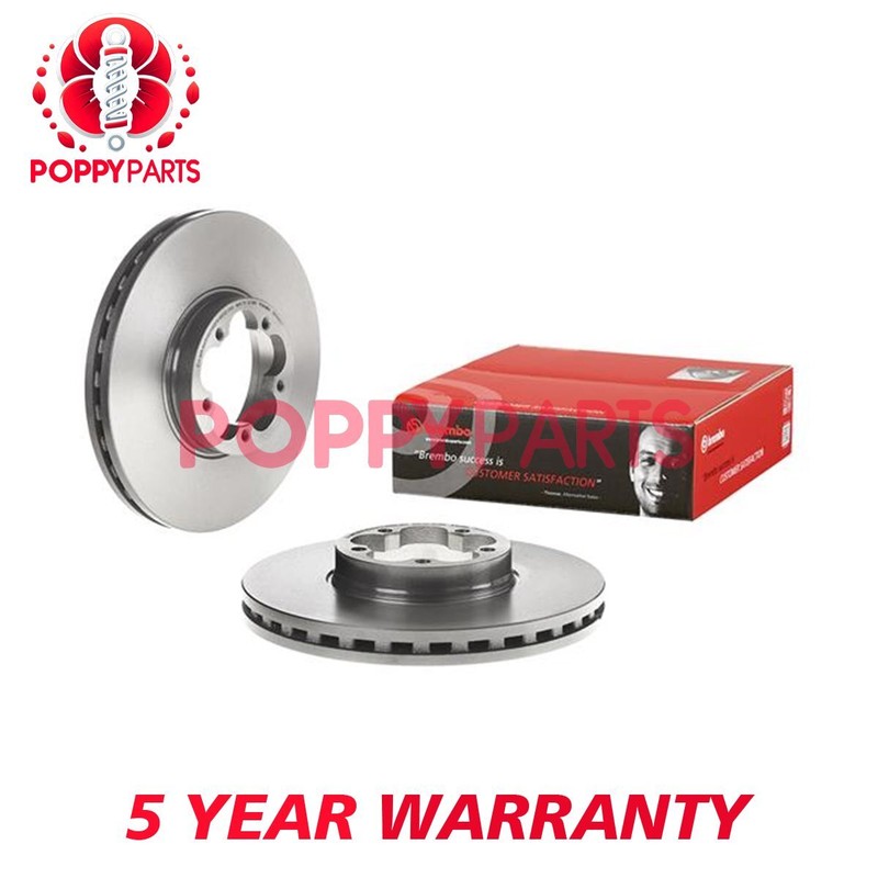 Fits Ford Transit 2011- 2.0 D 2.2 dCi TDCi Brake Disc Front Poppy