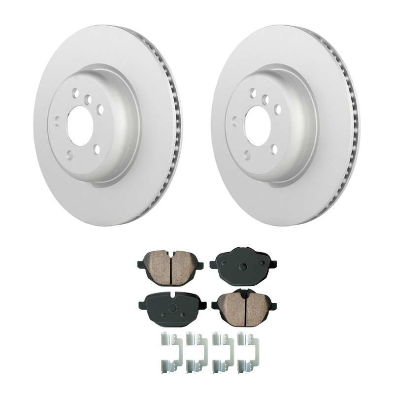 Bosch QuietCast Rear Rotors Akebono EURO Ceramic Disc Brake Pad Kit For G30 530e