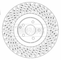 Brake Disc Single Vented fits MERCEDES E55 AMG S211 5.4 Front 03 to 06 M113.990 gallery