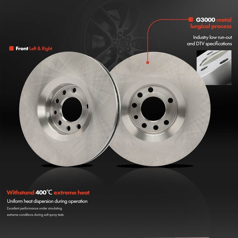 2x Disc Brake Rotors for Saab 9-3 2006 2007-2011 Front Driver & Passenger Side gallery