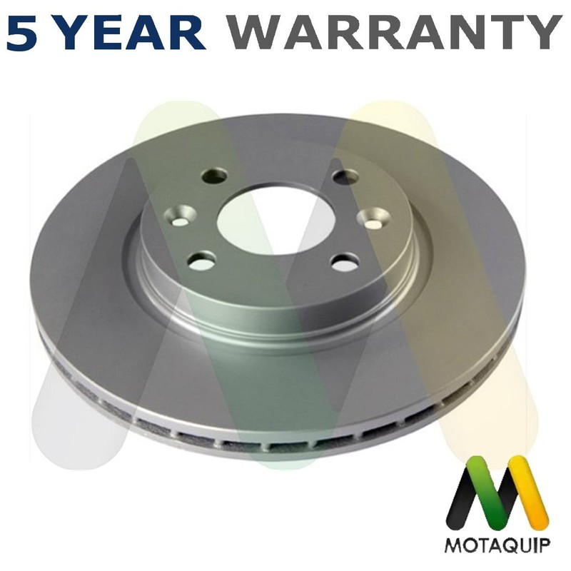 Motaquip Front 1x Brake Disc Fits Renault Dacia Nissan Lada + Other Models