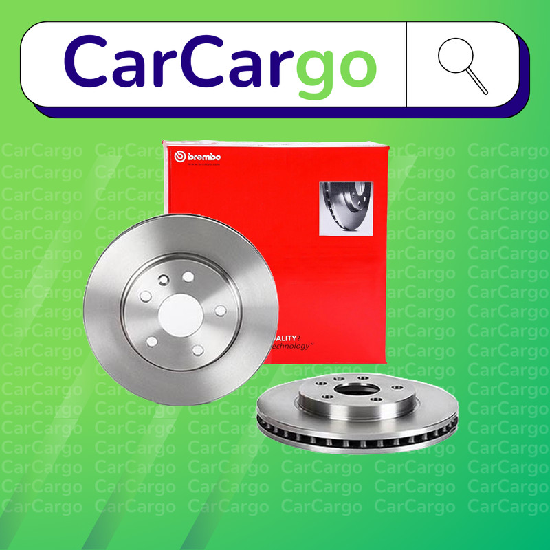 Brembo Vented Front Brake Discs Pair For Chevrolet Malibu 2.0 D 2012-2024 296 mm