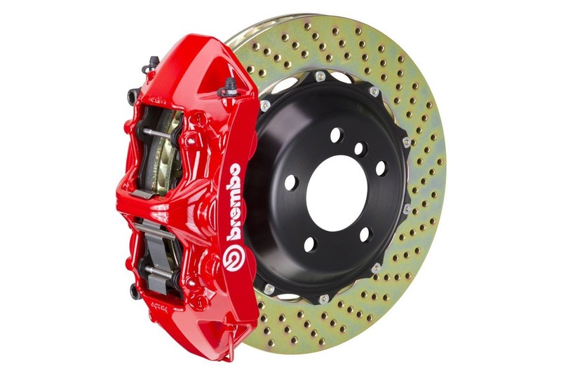 Brembo GT Big Brake kit Front 380mm 2 pc Drilled 6 Piston Red 997 C2S 2005-2011