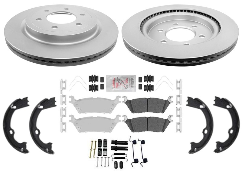 Rear Heavy-Duty OffRoad Disc Brake Rotor & Pad for Ford F150 2018 2019 2020