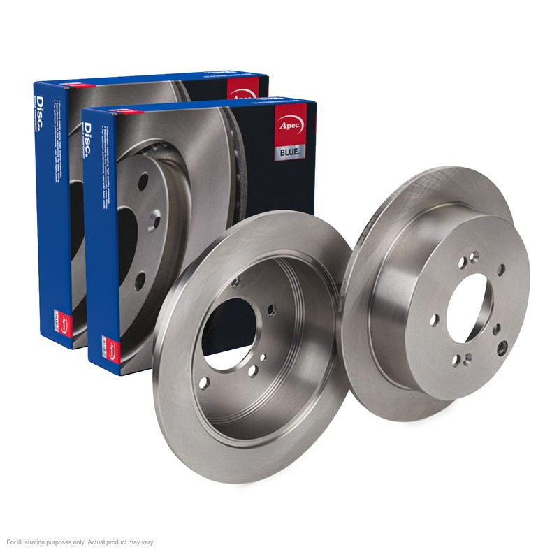 2x APEC Rear Brake Discs For HYUNDAI SANTA FÉ I (SM) 100kW/136HP/2351cc SDK6141