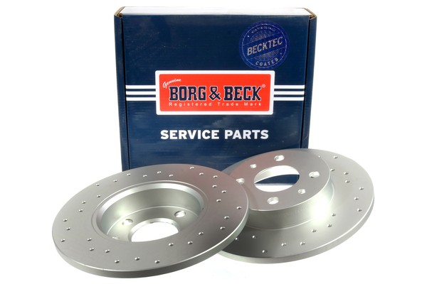 2x Brake Discs Pair Solid Rear 240mm BBD5559 Borg & Beck Set 51885456 5741447 gallery
