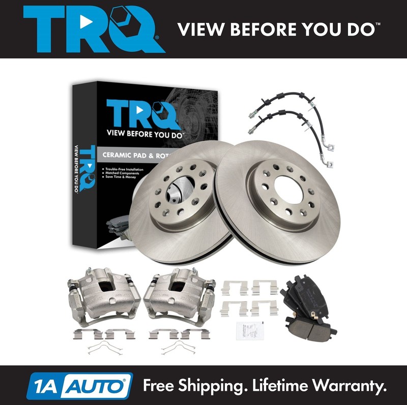 TRQ Front Brake Pad & Rotor Kit Ceramic Fits Buick Chevrolet