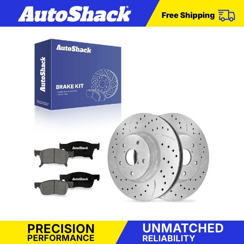 Front Drilled Slotted Brake Rotors Premium Pads for Subaru, Ascent 2019-2024