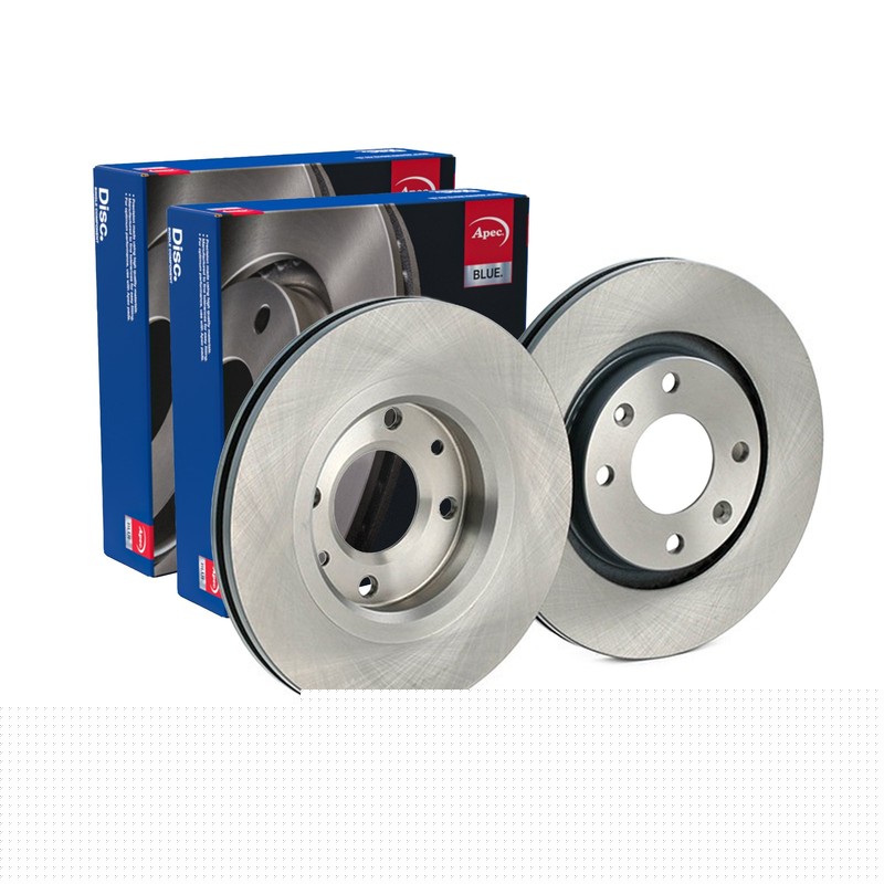 2x APEC Front Brake Discs For FIAT SEICENTO / 600 1.1 1998-2010 SDK6092