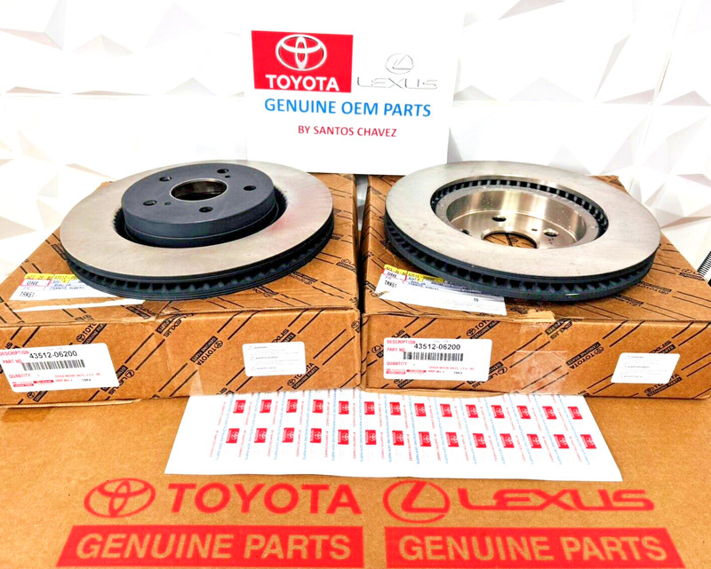 2019-2024 RAV4 X2 Front Brake Rotors GENUINE OEM PART 43512-06200