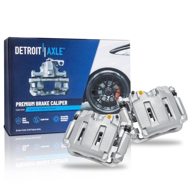 4WD Front Drilled Rotors Calipers Brake Pads for Ford F-250 F-350 Super Duty gallery