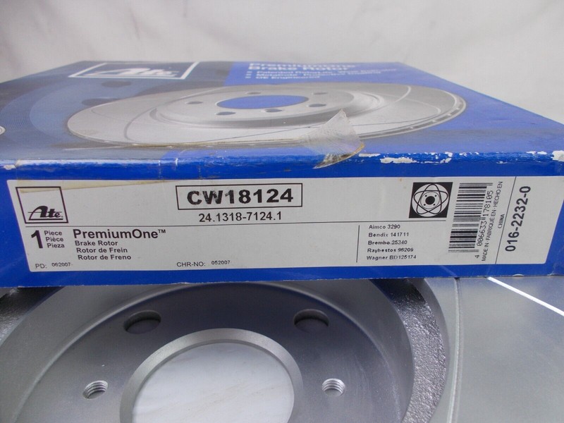Disk Brake Rotor Front ATE CW18124 For 1991-1998 Toyota Tercel 96-99 Paseo 1 Pc gallery