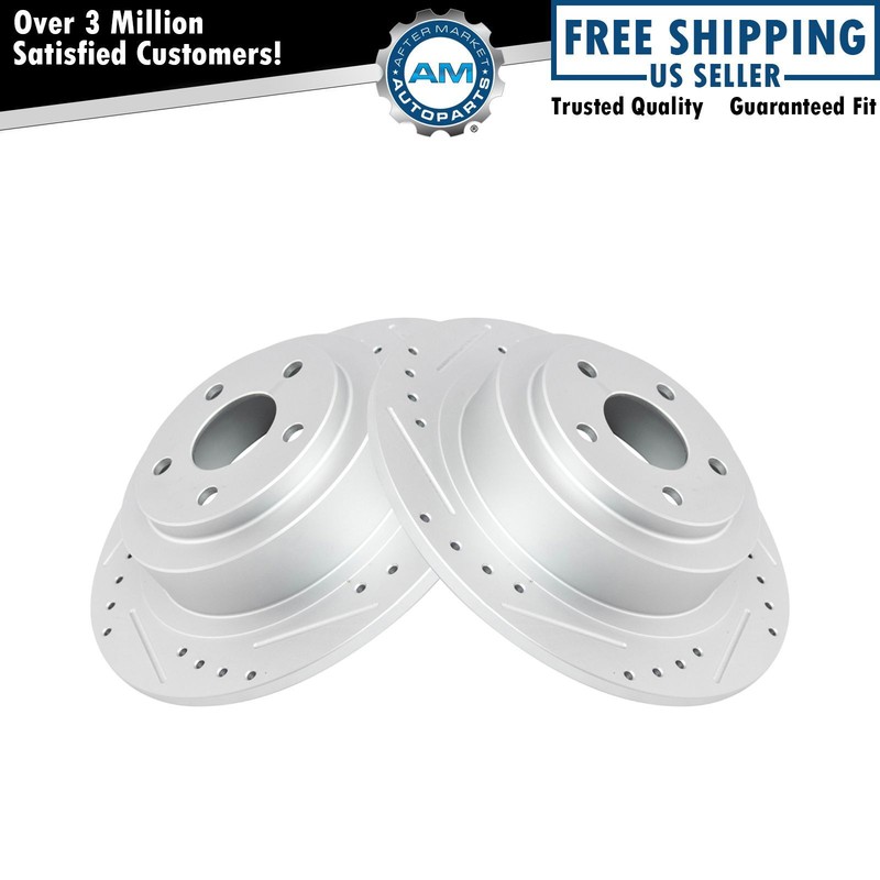 Rear Brake Rotors Solid For 2003-2006 Subaru Baja 2000-2004 Legacy Outback