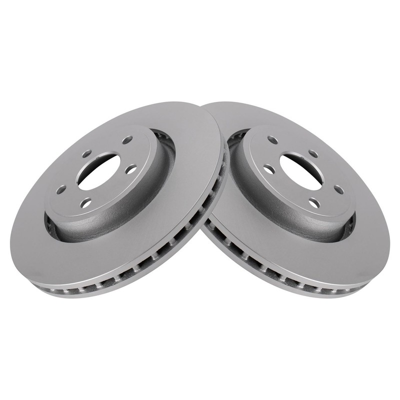 TRQ BRA22750 Disc Brake Rotors For Jeep Grand Cherokee 2011-2022 Front