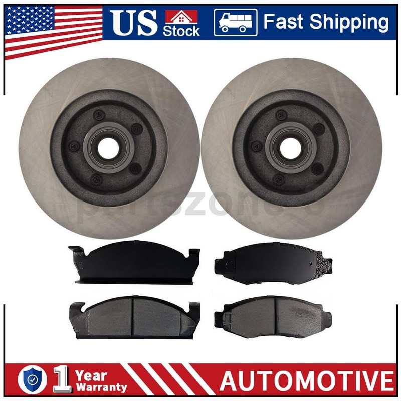 Front Brake Rotor Brake Pad 3PC for Ford F-100 4.9L 1980 1981 1982 1983