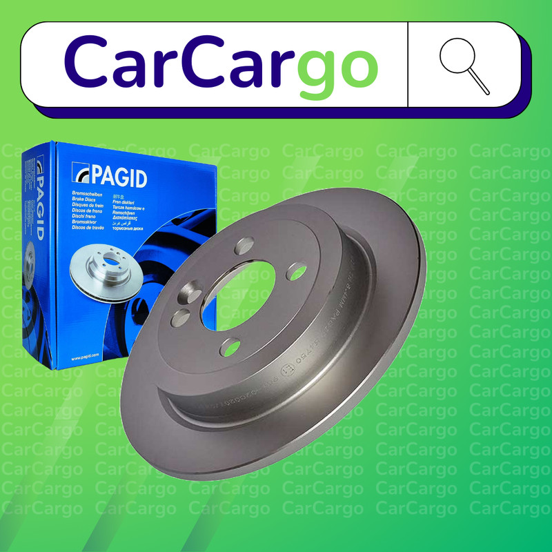 Pagid Solid Rear Brake Discs Pair For Mini Mini Clubvan One 2012-2014 259 mm