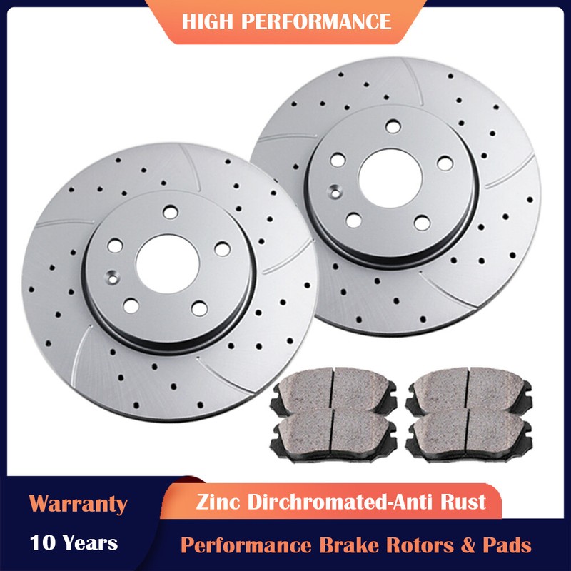 321mm Front Brake Rotors and Pads Fit Chevy Equinox Malibu Impala GMC Terrain