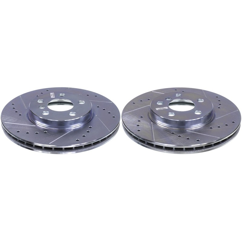 PowerStop Evolution Performance Drilled, Slotted & Plated Brake Rotor Pair