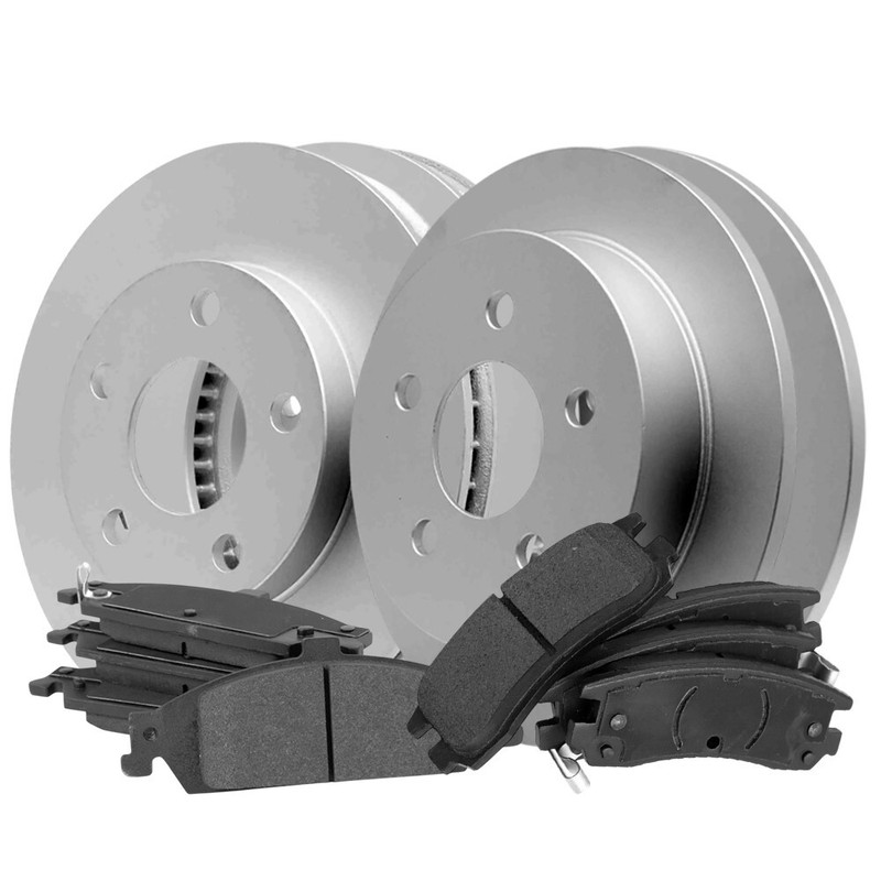 Front & Rear Disc Brake Rotors With Pads For Oldsmobile Alero; Pontiac Grand AM