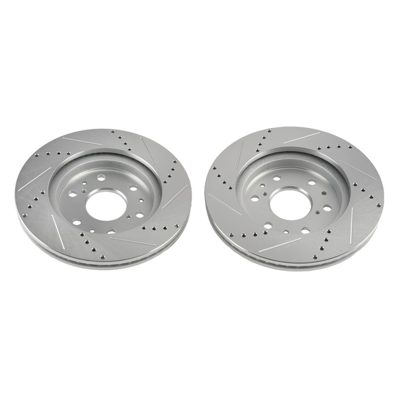Front Drilled & Slotted Brake Rotor for GMC Savana 1500 09-14/Sierra 1500 05-19 gallery