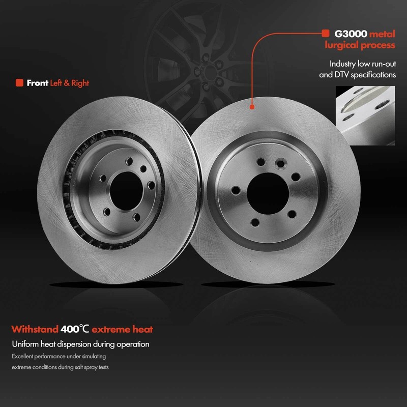 Front & Rear Disc Rotors & Brake Pad for Land Rover LR4 10-16 Range Rover Sport gallery