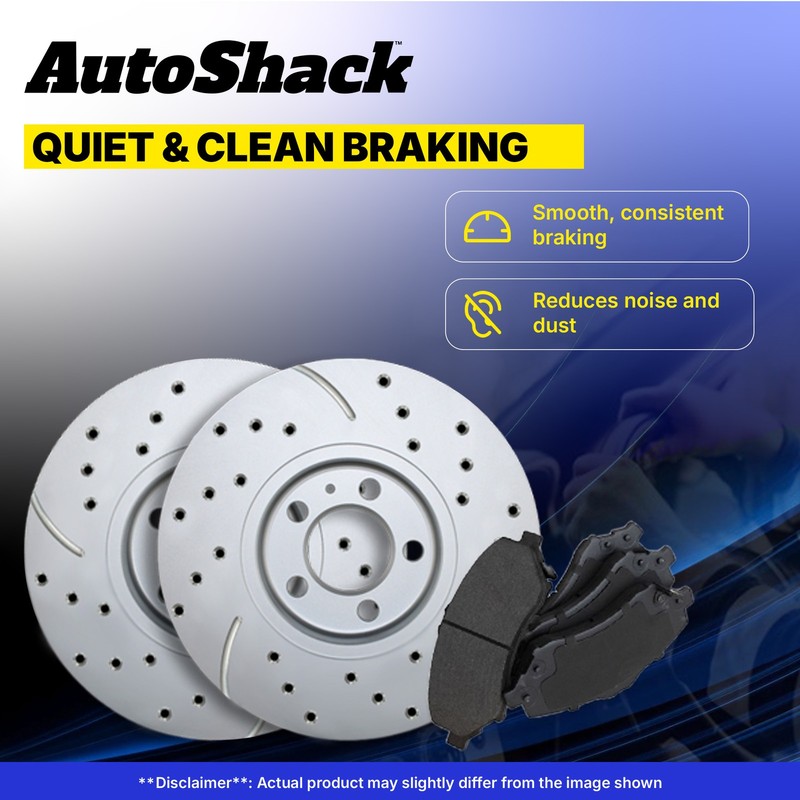 Front Rear Drilled Slotted Brake Rotors Set for Jeep, Wrangler 2007-2017 gallery