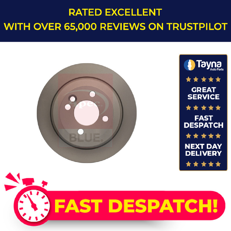 2x Brake Discs Pair Solid fits MINI CONVERTIBLE ONE R52 1.6 Rear 04 to 06 259mm