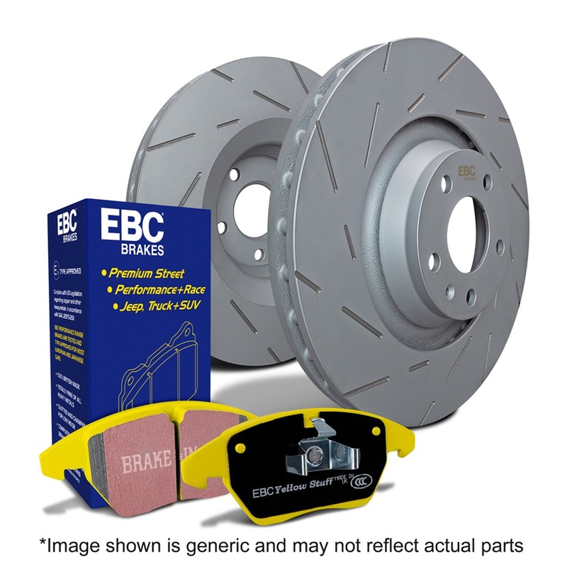 EBC Brakes S9KR1582 S9 Kits Yellowstuff and USR Rotors Fits 14-18 Golf Jetta