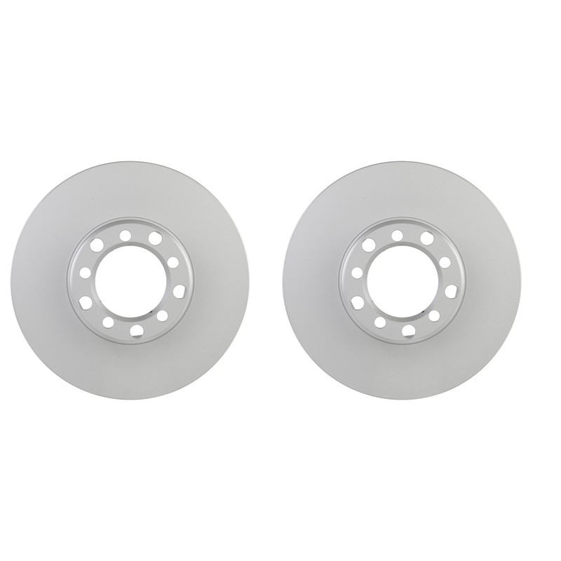 Bosch QuietCast Pair Set of Front Disc Brake Rotors for W123 300CD 300TD RWD