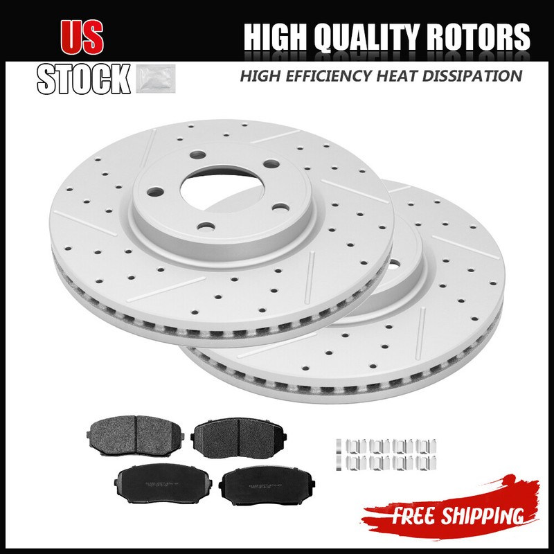 296mm Front Brake Rotors + Ceramic Brakes Pads Fit For Ford Edge Lincoln MKX