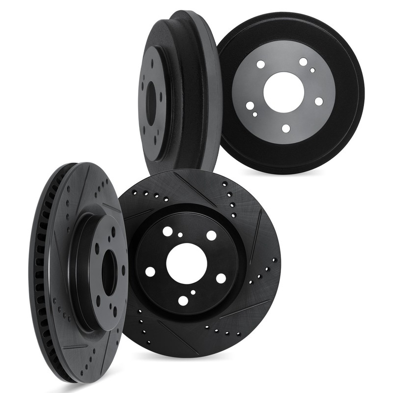 For Subaru Forester 03-08 Brake Rotor Set DFC Premium Drilled & Slotted Front &