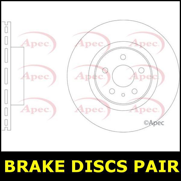 Brake Discs Pair Front FOR TESLA MODEL S Electric 12->ON Electric Apec gallery