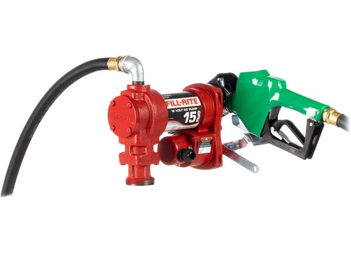 Fill-Rite 12V DC 15 GPM Fuel Transfer Pump Automatic Diesel Nozzle Towing gallery
