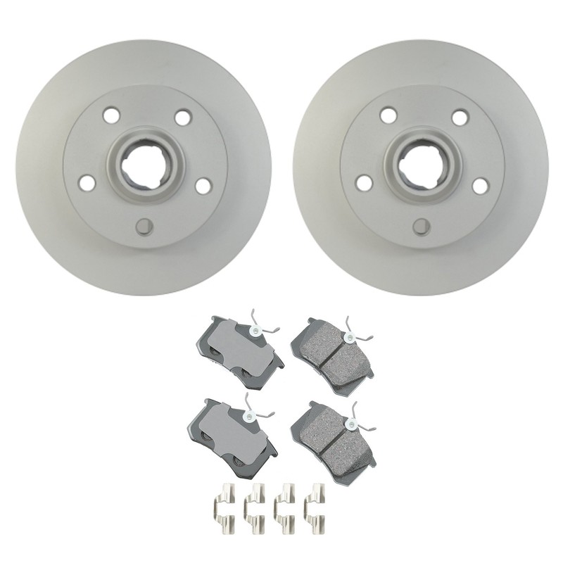 Hella Rear Rotor Akebono EURO Ceramic Disc Brake Pad Kit For VW Jetta GLX V6 AAA