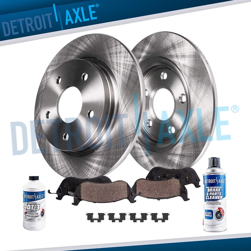 Rear Disc Brake Rotors & Ceramic Pads for 2006 2007 2008 Hyundai Sonata V6 3.3L