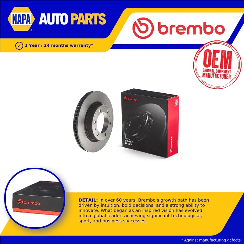 2x Brake Discs Pair Vented fits TOYOTA HILUX Mk8 2.4D Front 2015 on 2GD-FTV Set