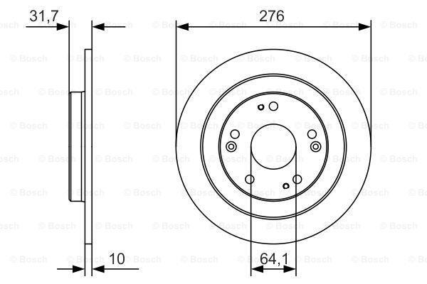 Fits Honda Civic 2012-2016 1.3 1.6 D 1.8 2.2 Brake Discs Rear Ikio gallery