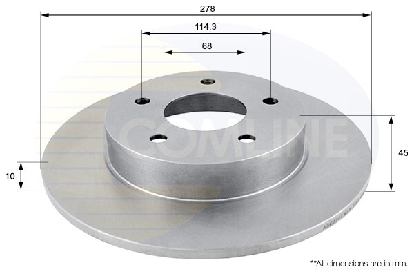 Fits Nissan Primera 2000- Almera 2000-2006 + Other Models PV Rear Brake Disc #1 gallery