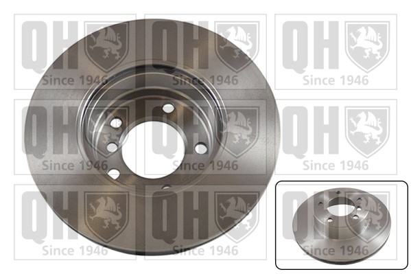 2x Brake Discs Pair Vented fits BMW 535 E39 3.5 Front 96 to 97 296mm Set QH New gallery